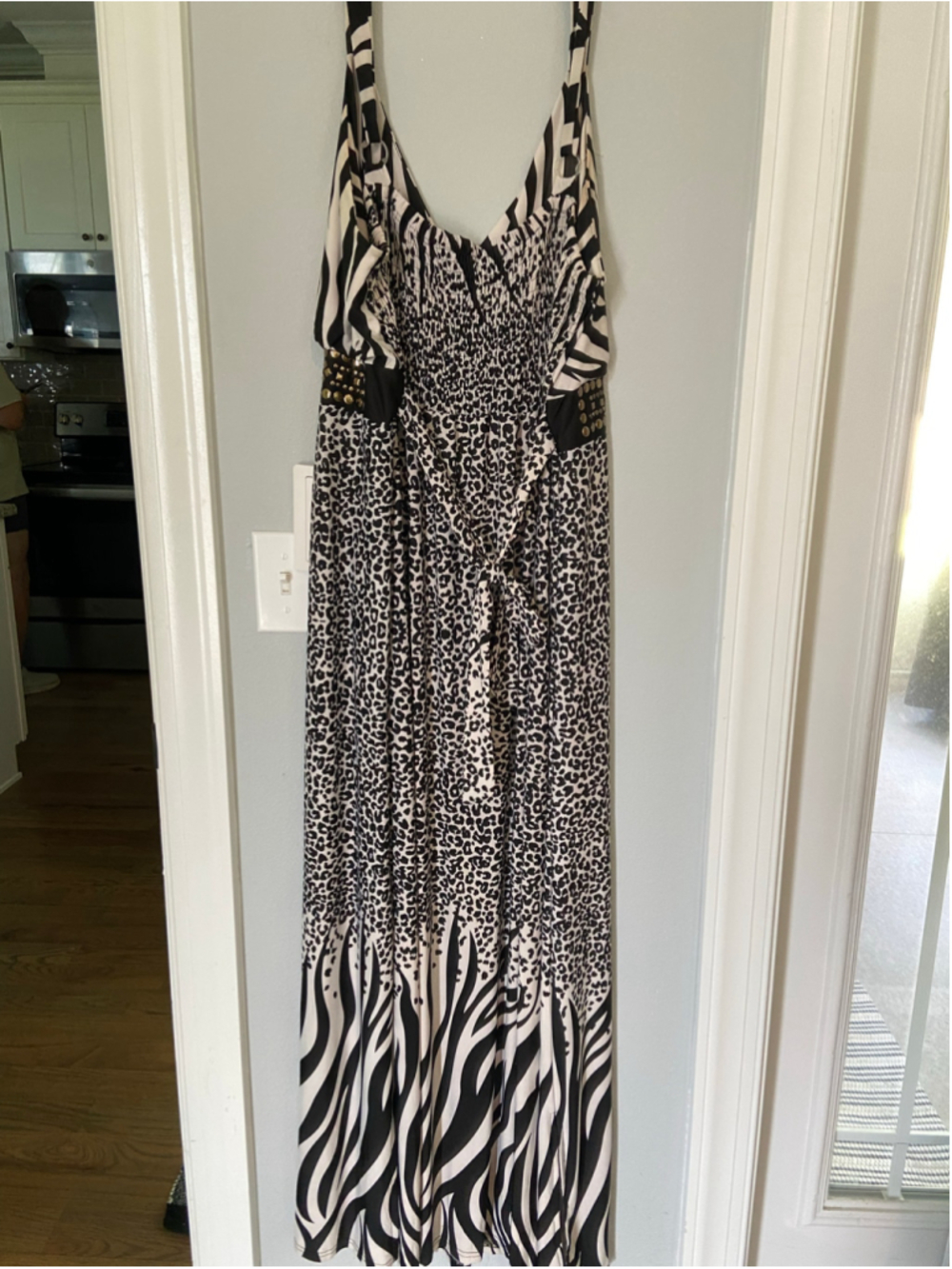 Animal print maxi dress by pretty pink, size 2X - Picture 5 of 6
